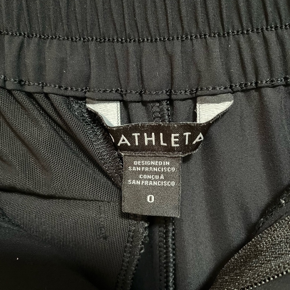 Athleta Classic Black Wide leg Activewear